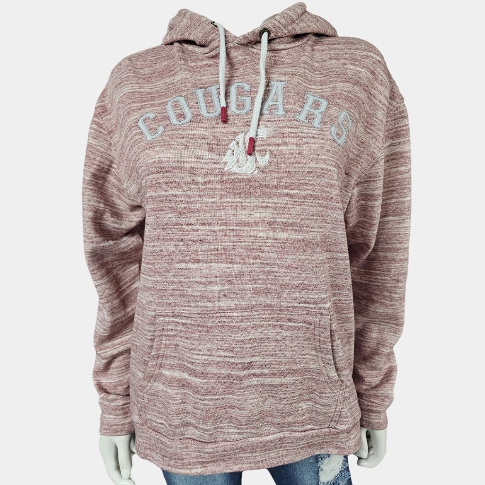 Champion Long Sleeve Hooded Washington State University Sweatshirt Size M